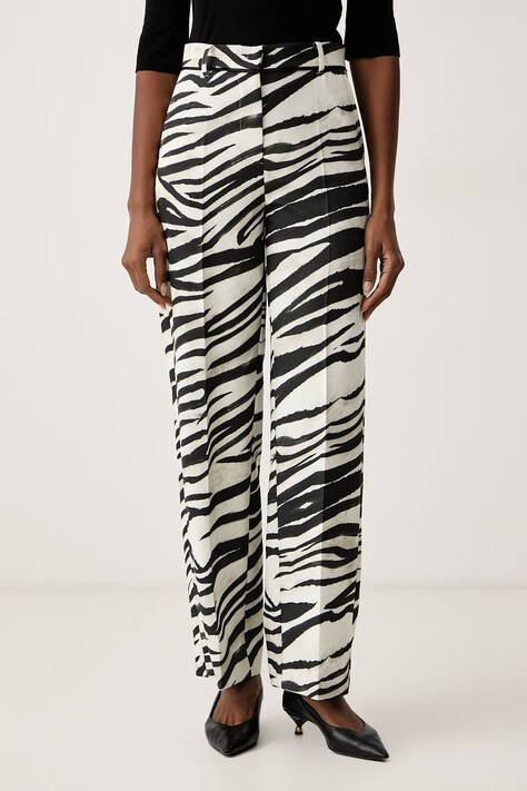 Patrizia Pepe Spodnie damskie zielone high waist 2P0068 C0280