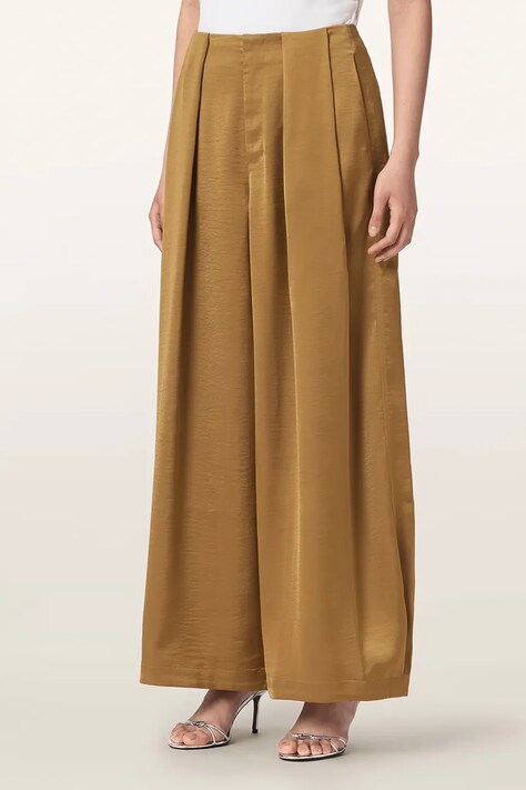 AllSaints Spodnie damskie LOLA żółte W012TF