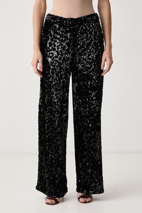 iBlues Nohavice dámske IBLPAPPINO čierne high waist 2627786012200