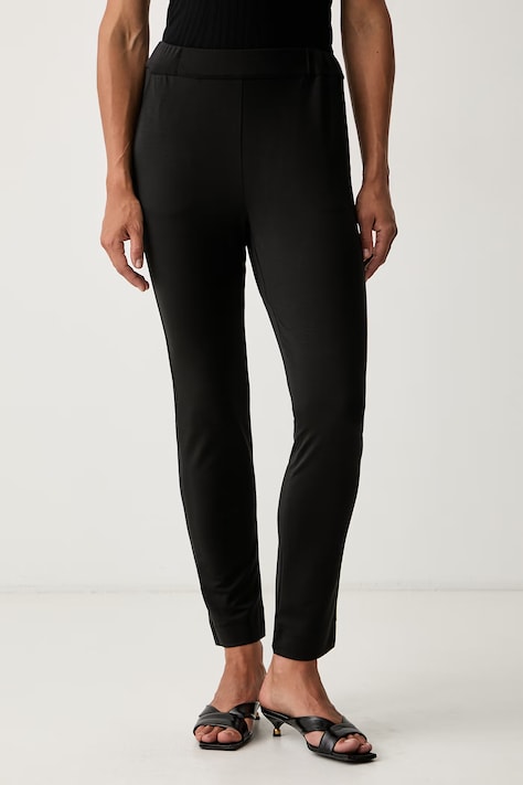Marella nohavice slim fit dámske s lyocellom Emme by Marella čierne high waist 2625786031200