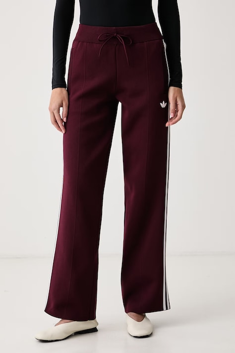 adidas Originals Donji dio trenirke za žene Adilenium Season 6 Straight Knit bordo spušteni struk LH1936