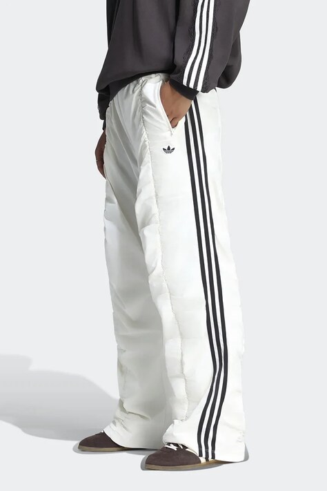 adidas Originals Spodnie damskie Adilenium Season 6 Faux Suede beżowe regular waist LH1929