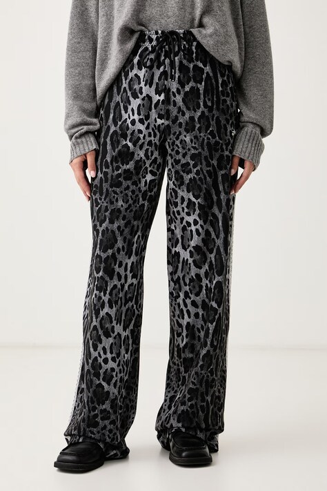 Aniye By Spodnie dresowe damskie Jodie szare high waist 181064