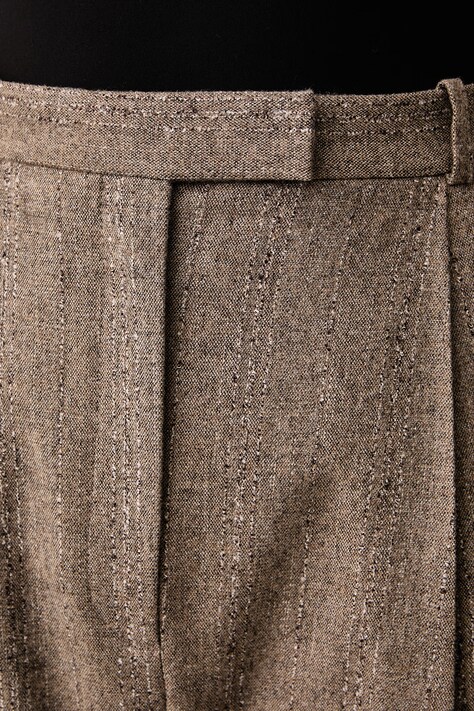 BOSS штани жіночі з додаванням вовни Tornara — AW26-SPDZ5T, коричневий — фото 4