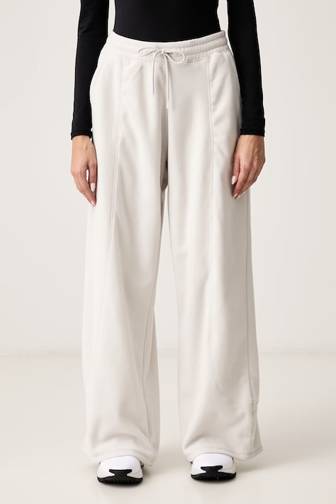 Under Armour Pantaloni de antrenament pentru femei Performance Fleece bej high waist 6013670