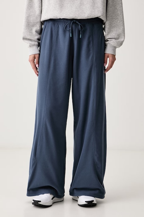 Under Armour Spodnie treningowe damskie Performance Fleece niebieskie high waist 6013670