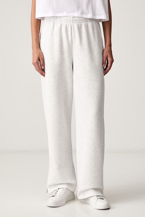 Under Armour spodnie dresowe damskie z bawełną Rival szare high waist 6013552