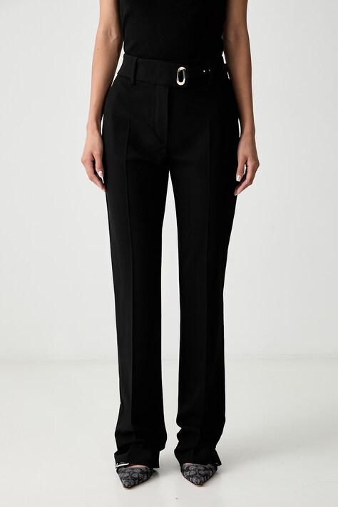 Sportmax Rum con viscosa da donna nera high waist 2622136061600