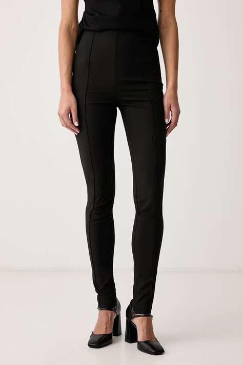 Pinko Nohavice dámske s viskózou čierne high waist 107792 A3MI
