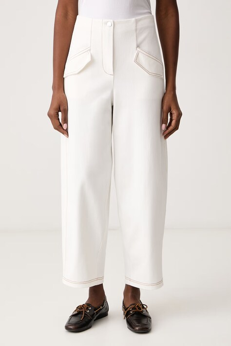 MM by Max Mara Jeansy tapered damskie MMLZUPPA beżowe 2626786048600