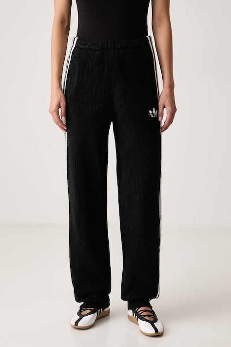 adidas Originals Спортивні штани жіночі з додаванням вовни Adiluna Season 2 x Jennie чорні high waist LD8918