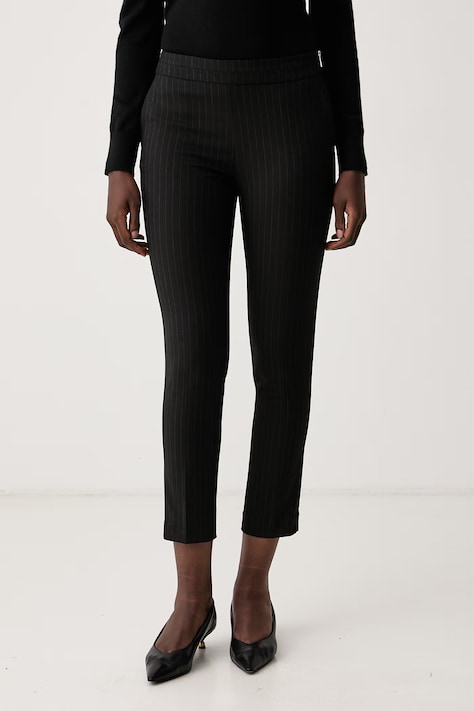 Morgan Spodnie regularne damskie czarne regular waist PBOKO.F