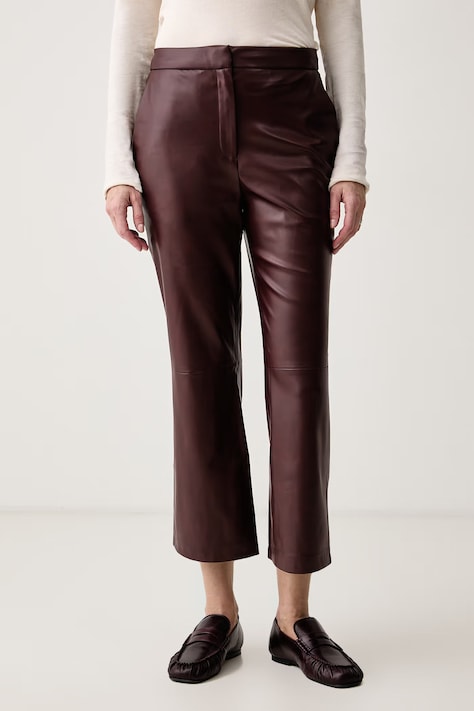 Calvin Klein Παντελόνι Γυναικείο μπορντό ψηλή LV044H621G