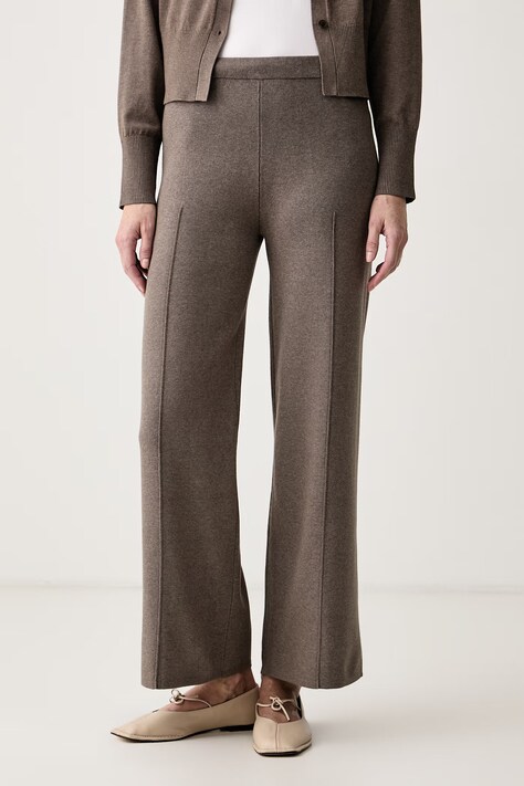 Calvin Klein Trenirka ženska z viskozo rjava klasičen pas LV044H309G