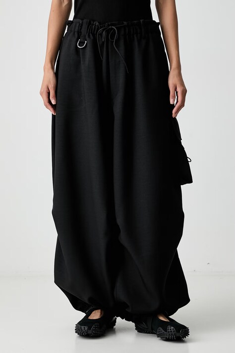 Y-3 SU CARGO PANTS spodnie dresowe damskie czarne high waist KS7655