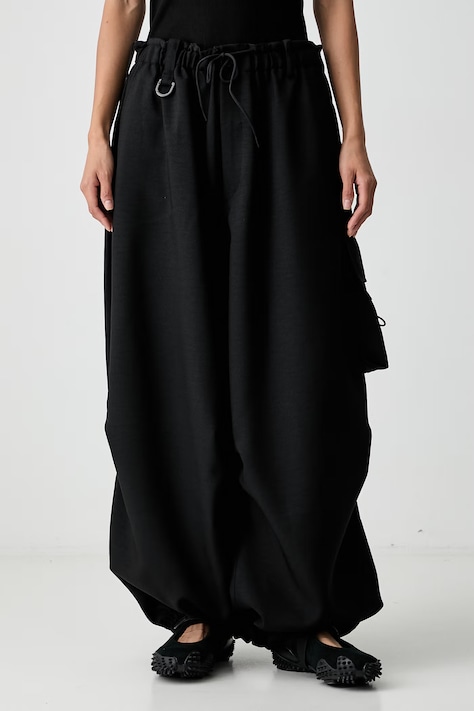 Y-3 SU CARGO PANTS spodnie dresowe damskie czarne high waist KS7655