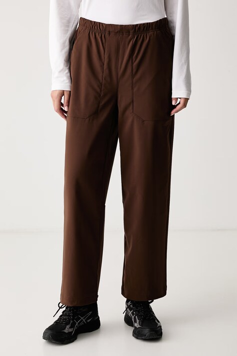 Columbia Spodnie damskie Sauvie Sky brązowe high waist 2174641