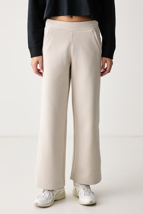 Columbia Spodnie dresowe damskie Amazesweats beżowe high waist 2174321