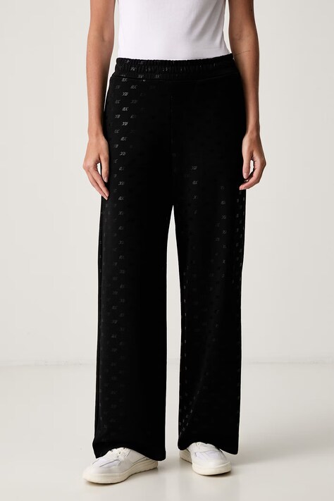 Armani Exchange teplákové nohavice dámske s bavlnou čierne regular waist XW002749 AF24095
