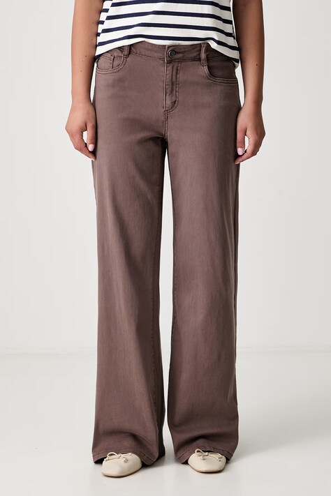 Joseph Ribkoff jeansy straight damskie brązowe 251968F26