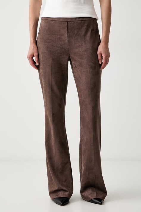 Joseph Ribkoff zvonové kalhoty dámské hnědé high waist 263160