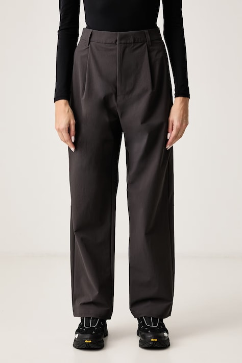 The North Face Spodnie damskie Tech Woven szare high waist NF0A8JJ3NO11