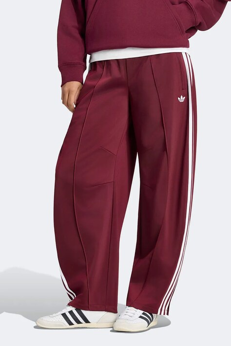 adidas Originals Брюки для женщин Firebird Barrel бордо high waist LF1060