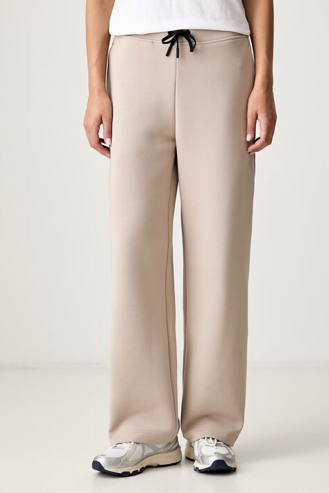 On spodnie dresowe damskie Focus Tech beżowe high waist 1WF30390603
