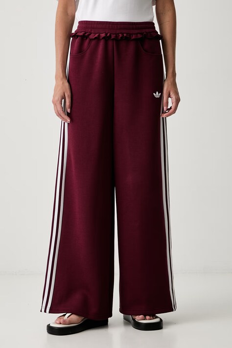 adidas Originals спортивні штани жіночі Pleated Spacer бордові high waist LG4319