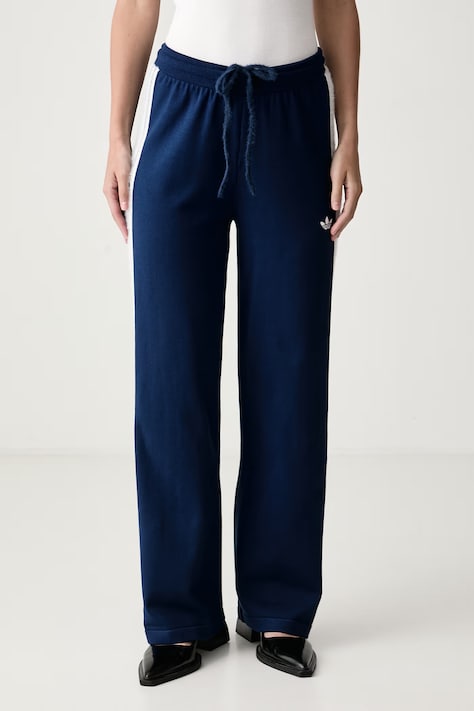 adidas Originals Pantaloni da tuta da donna Knit Firebird blu navy high waist KW2605