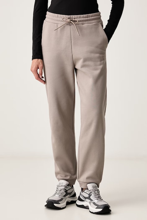 EA7 Emporio Armani Спортивные штаны для женщин с хлопком коричневые high waist AF10377.7W001372