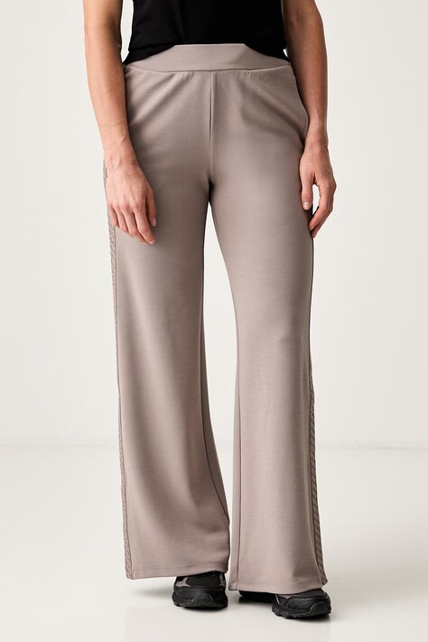 EA7 Emporio Armani damskie z bawełną brązowe high waist AF12501.7W001662
