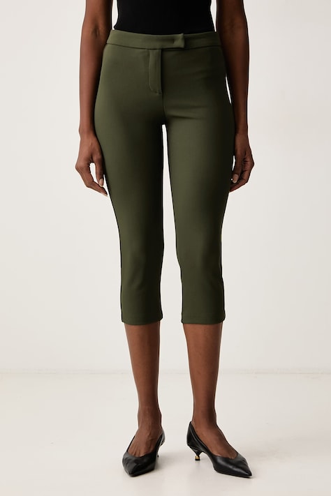 Patrizia Pepe Spodnie damskie zielone regular waist 8P0259 C8001