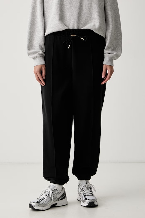 Puma tepláky dámské s bavlnou HER černé high waist 694032