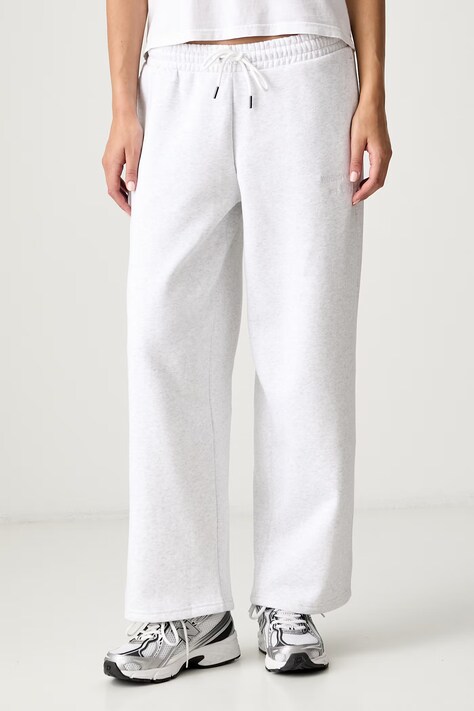 Puma spodnie dresowe damskie z bawełną CLASS szare high waist 694012