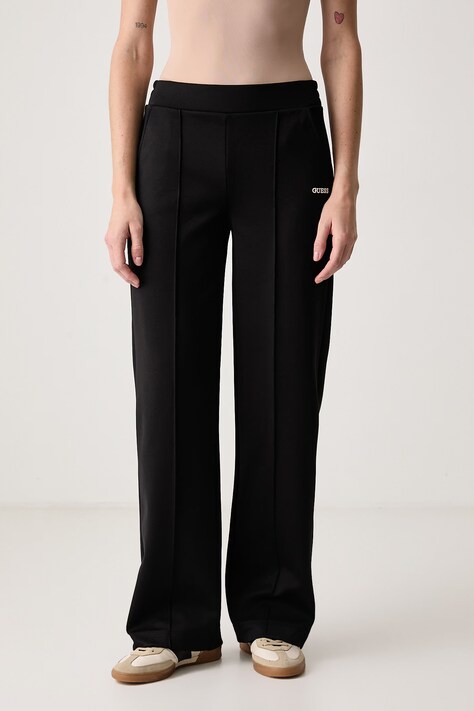 Guess Spodnie dresowe damskie FABRIZIA czarne high waist V6BB18 K6353