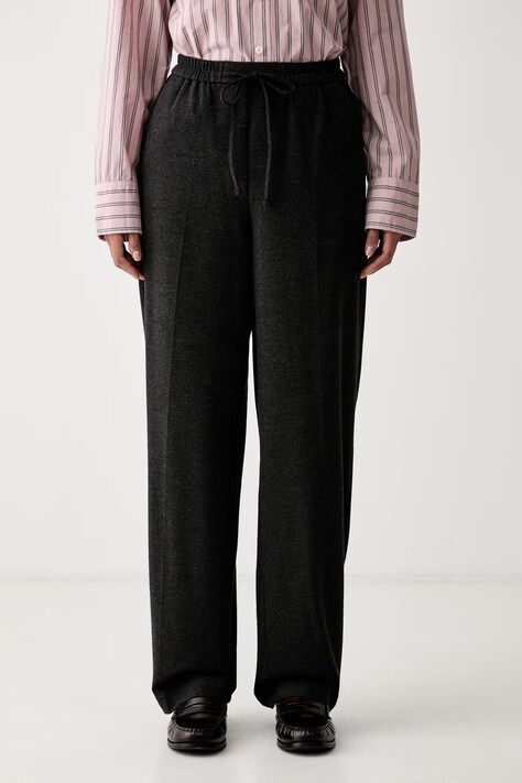 Marc O'Polo Spodnie damskie szare high waist 5000013432