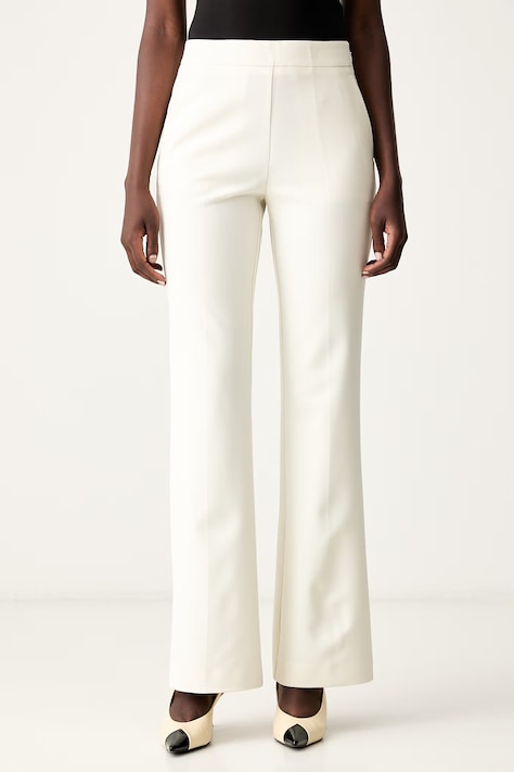 Pinko oblekové nohavice dámske béžové high waist 107193 A3DA