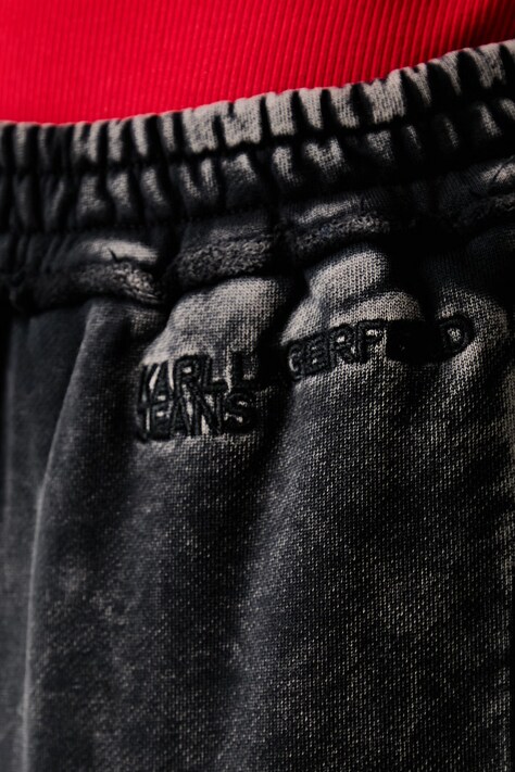 Karl Lagerfeld Jeans спортивні штани жіночі бавовняні — AW26-SPDZLH, чорний — фото 4