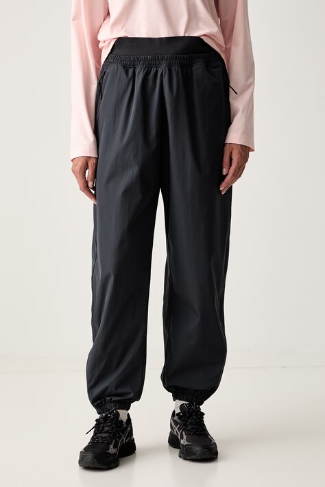 adidas by Stella McCartney spodnie joggery damskie czarne high waist KR6253