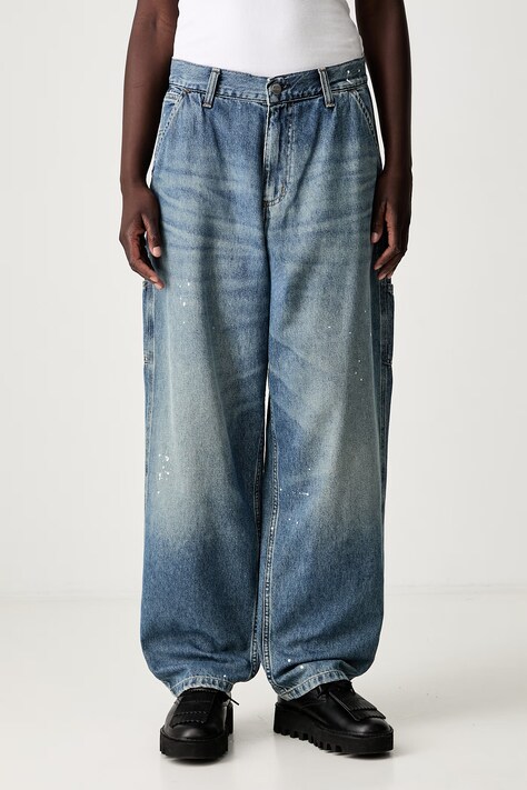 Carhartt WIP W OG Single Knee jeansy relaxed fit damskie niebieskie I037024