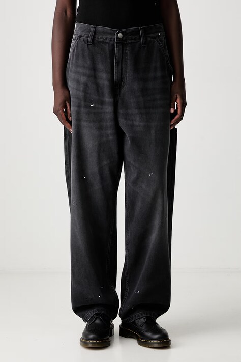 Carhartt WIP W  OG Single Knee jeansy relaxed fit damskie czarne I037024