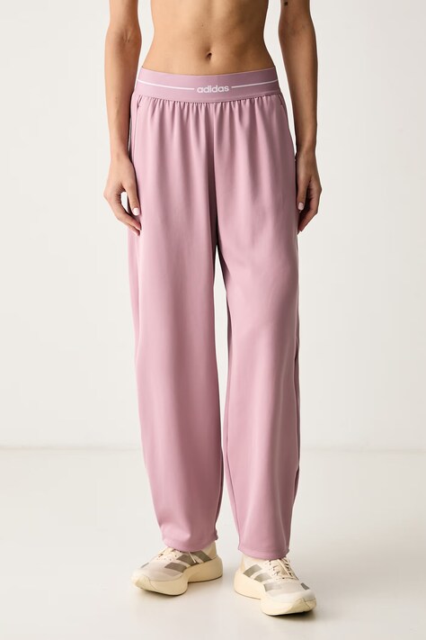 adidas Performance Spodnie treningowe damskie Hyperglam różowe high waist KQ5822