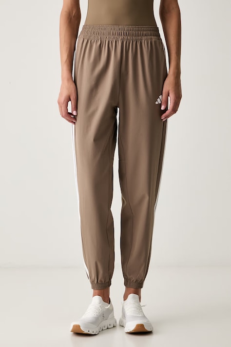 adidas Performance tréningové nohavice dámske Essentials béžové high waist KT3790