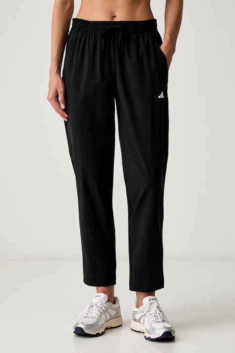 adidas Performance hlače za trening za žene Essentials crne srednje visoki struk KS6586