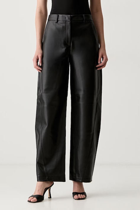 Karl Lagerfeld pantaloni pentru femei negri high waist B3W10098