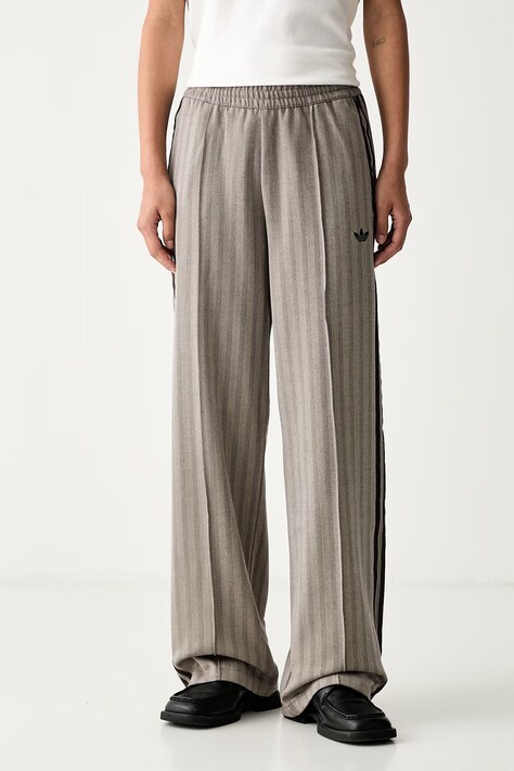 adidas Originals spodnie dresowe damskie beżowe high waist KX1869