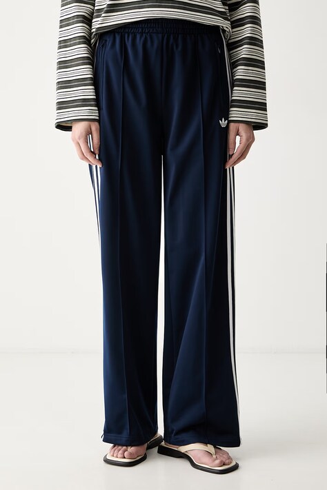 adidas Originals spodnie dresowe damskie Firebird granatowe high waist KV5403
