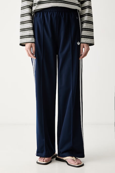adidas Originals spodnie dresowe damskie Firebird granatowe high waist KV5403