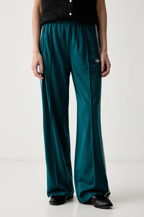 adidas Originals tepláky dámské Firebird tyrkysové high waist KS4672